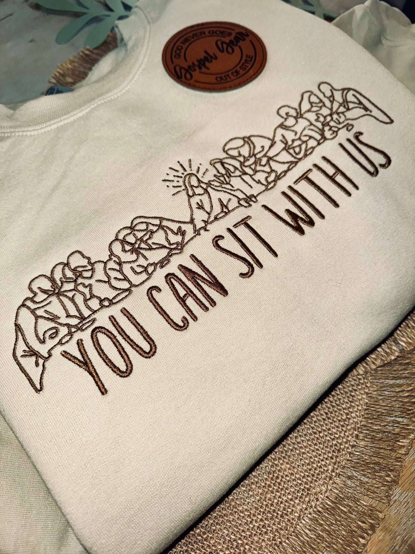 You Can Sit With Us Embroidered Shirt
