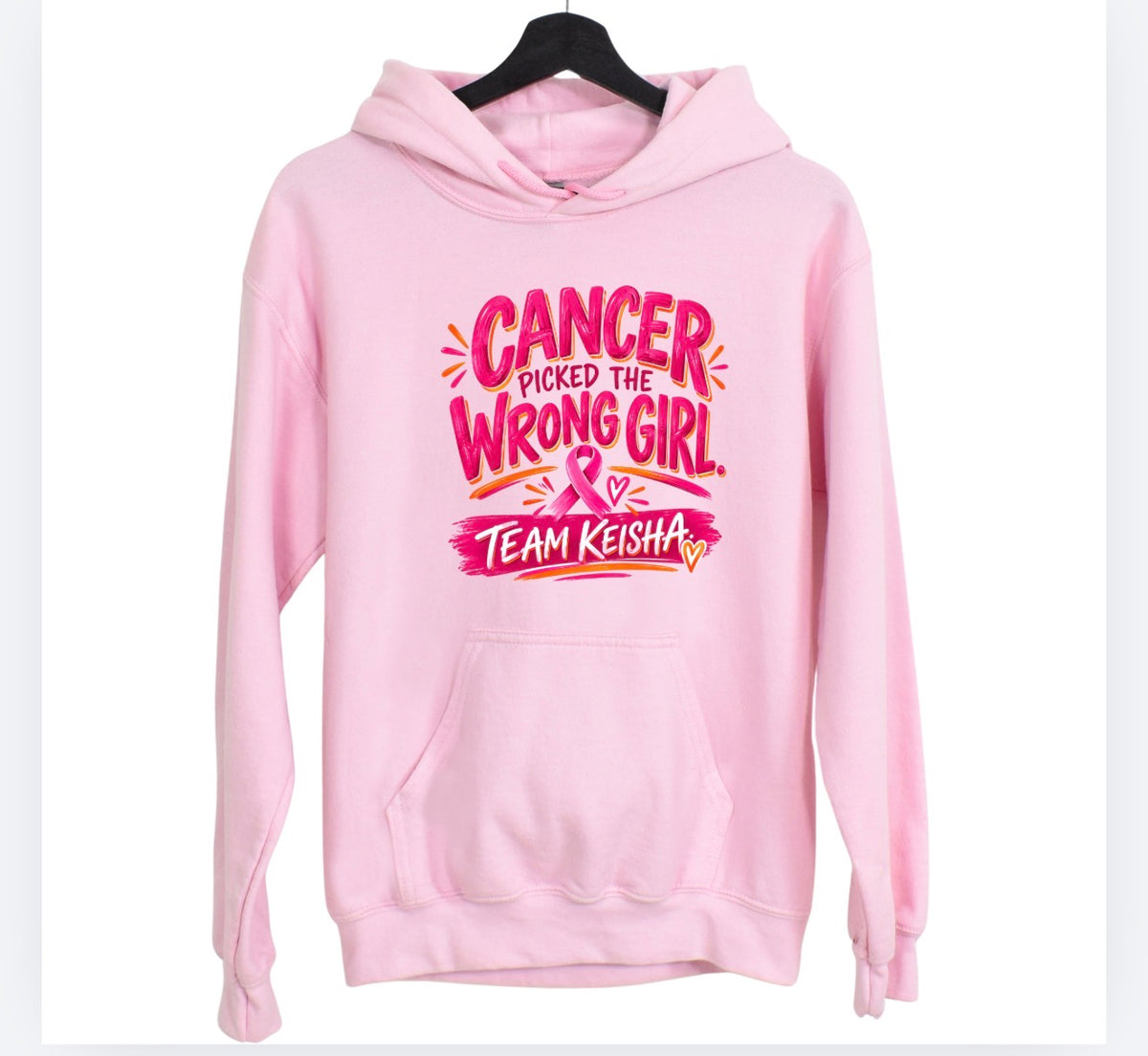Team Keisha - Cancer Picked the Wrong Girl mockup