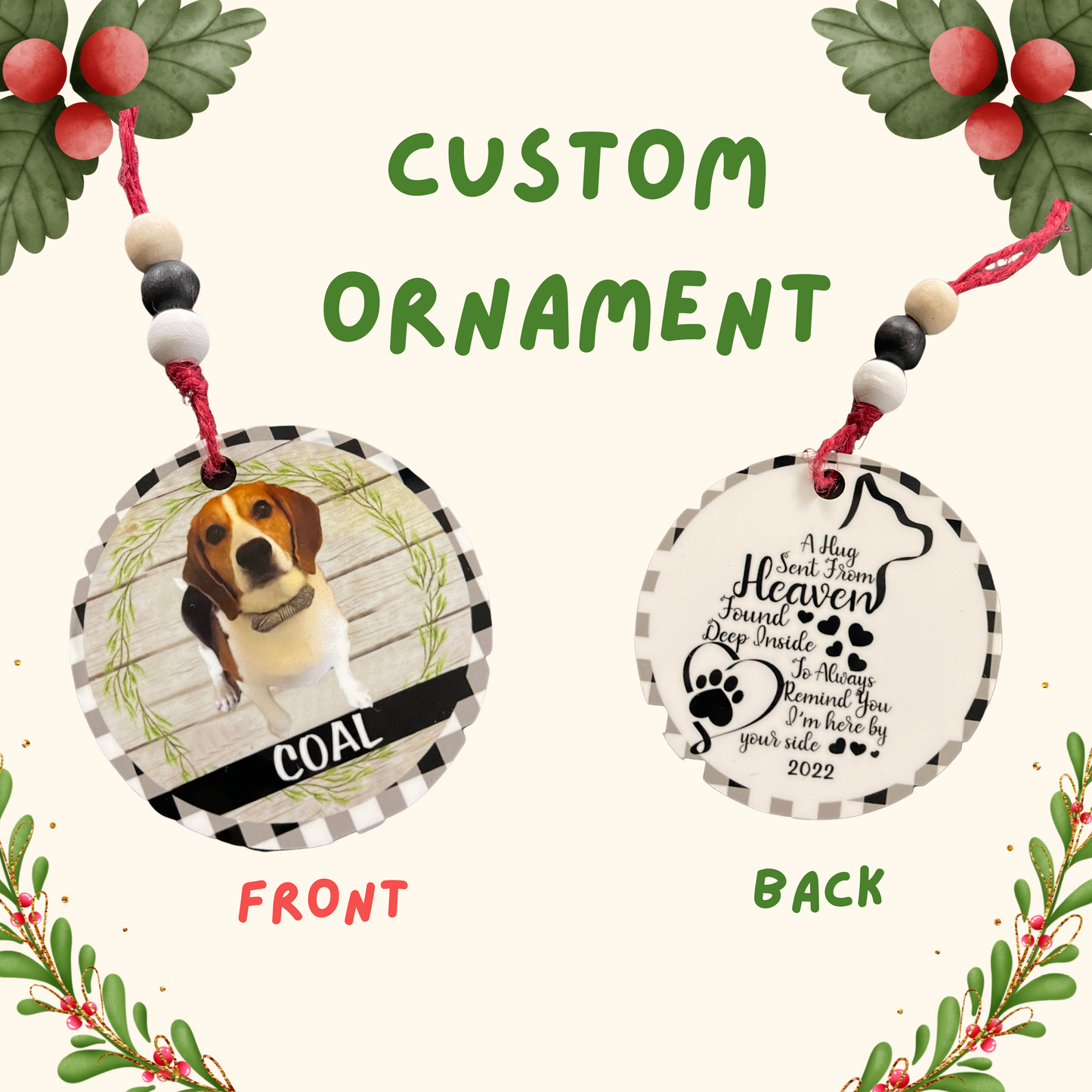 Custom Christmas Ornament I
